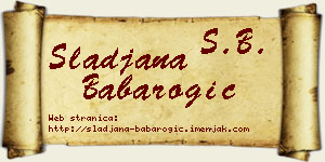 Slađana Babarogić vizit kartica